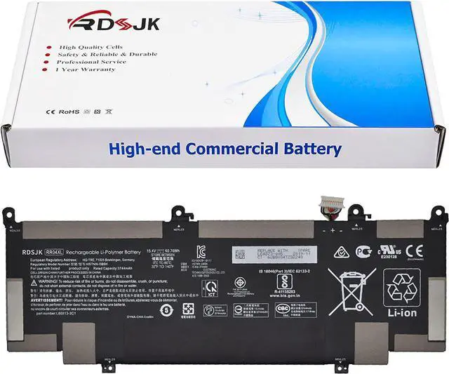 Main image of RR04XL Laptop Battery for HP Spectre X360 13 13-AW 13-AW0000 13-AW0900 13-AW0001LA 13-AW0023DX 13-AW0105NC 13-AW0200ND 13-AW0015NG 13-AW0050TU HSTNN-OB1M HSTNN-DB9K L60213-AC1 L60373-005 15.4V 60.76Wh