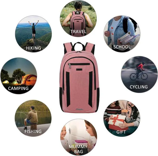 Alt view image 6 of 6 - MAXTOP Travel Laptop Backpack Business Anti-theft Backpacks Water Resistant School College Bookbag