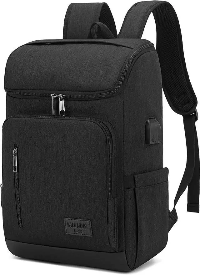 Main image of YALUNDISI Laptop Backpacks Travel Backpack Carry On Backpack Casual Daypack with USB Charging Port for Men Women Black