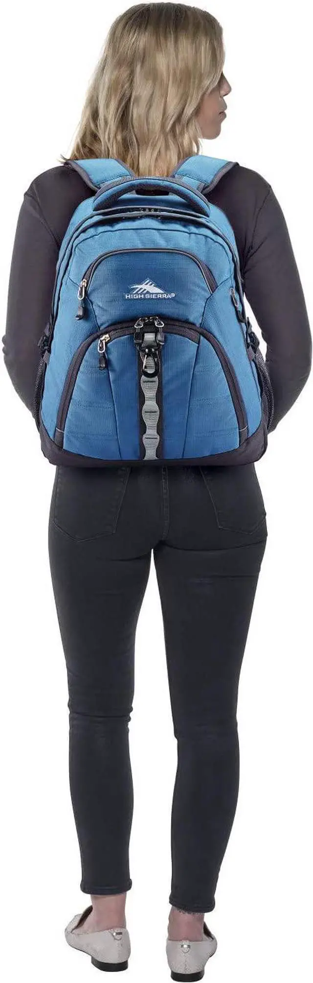 Alt view image 5 of 6 - High Sierra Access 2.0 Laptop Backpack, Graphite Blue/Mercury, One Size