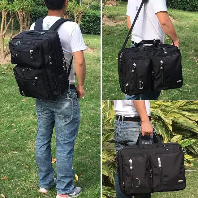 Alt view image 2 of 6 - 18.4 Inches Laptop Bag Multi-function Briefcase Backpack with Handle and Shoulder Strap Fits Up To 19 Inch Laptops Notebook Computer