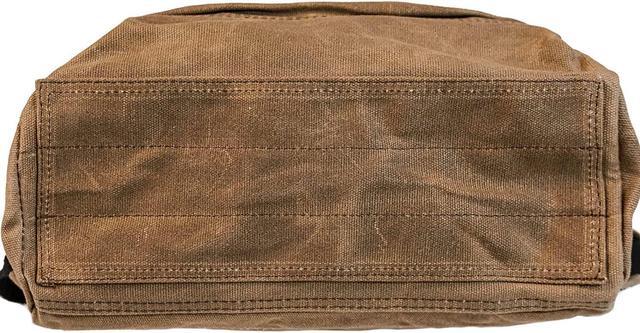 Alt view image 6 of 7 - Waxed Canvas Backpack  Rugged & Water-Resistant Rucksack with Laptop Sleeve  Built for Work, Travel, & Everyday Carry - Canvas Backpack for Men and Women