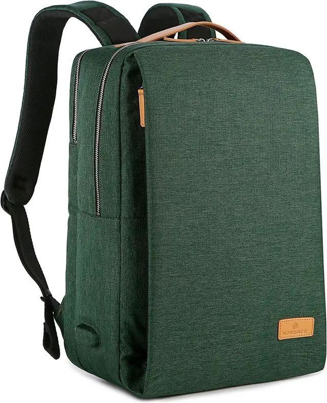 Main image of Nordace Siena Smart Backpack with USB Charging - 15.6 Inch Laptop Backpack, 19L Daily Backpack for Travel, Everyday, or Work (Dark Green)