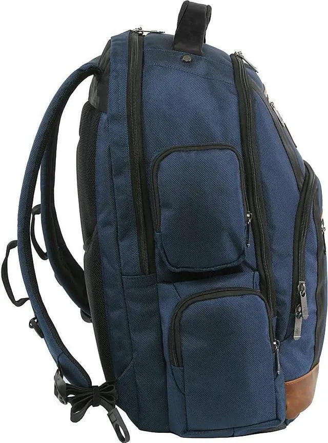 Alt view image 4 of 5 - ORIGINAL PENGUIN Peterson Laptop Backpack Fits Most 15-inch Laptop and Notebook Backpack, Navy
