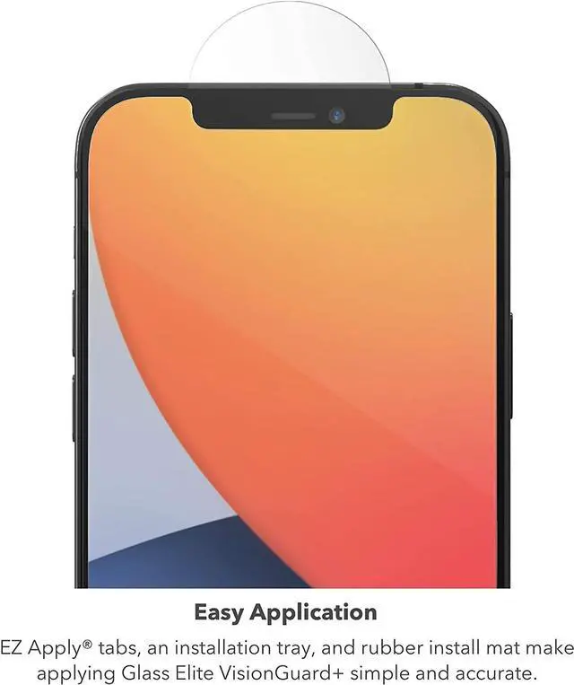 Alt view image 5 of 7 - ZAGG InvisibleShield Glass Elite Screen Protector for iPhone 12, iPhone 12 Pro, iPhone 11 and iPhone XR  Strongest Tempered Glass, Smudge-Free ClearPrint, Extreme Shatter, Impact, Scratch Protection