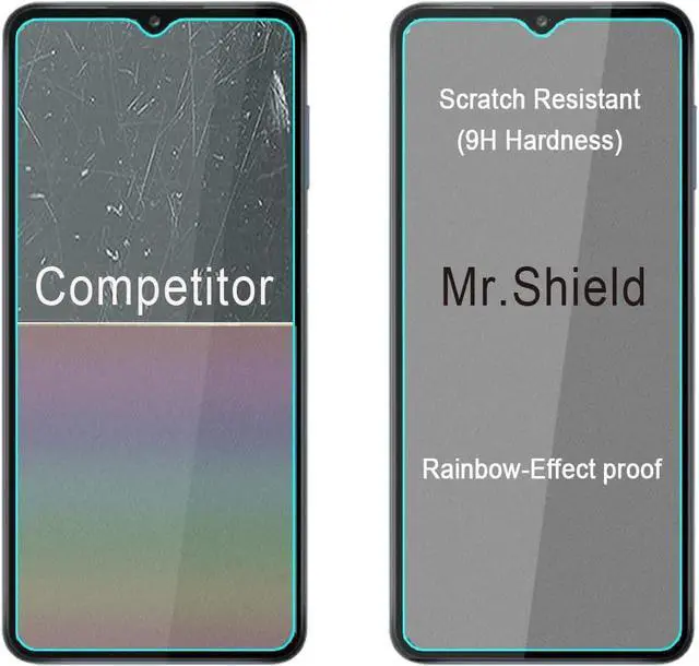 Alt view image 6 of 6 - Mr.Shield [3-Pack] Designed For Samsung Galaxy A13 4G [Tempered Glass] [Japan Glass with 9H Hardness] Screen Protector with Lifetime Replacement