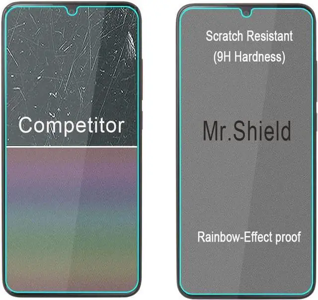 Alt view image 4 of 5 - Mr.Shield [3-Pack] Designed For Alcatel TCL 30 Z/TCL 30Z / TCL 30 LE [Tempered Glass] [Japan Glass with 9H Hardness] Screen Protector with Lifetime Replacement