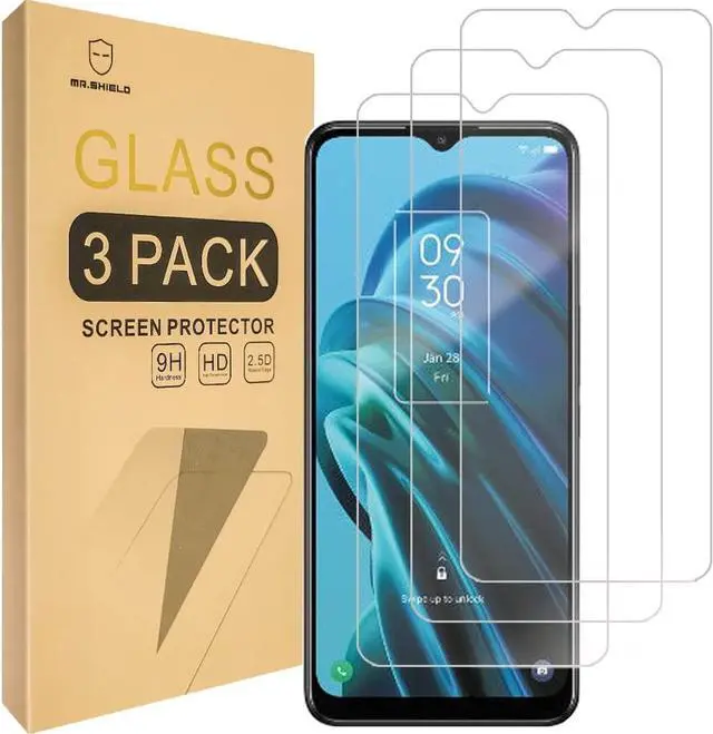 Main image of Mr.Shield [3-Pack] Designed For TCL 30 XE 5G [Tempered Glass] [Japan Glass with 9H Hardness] Screen Protector with Lifetime Replacement, Welcome to consult