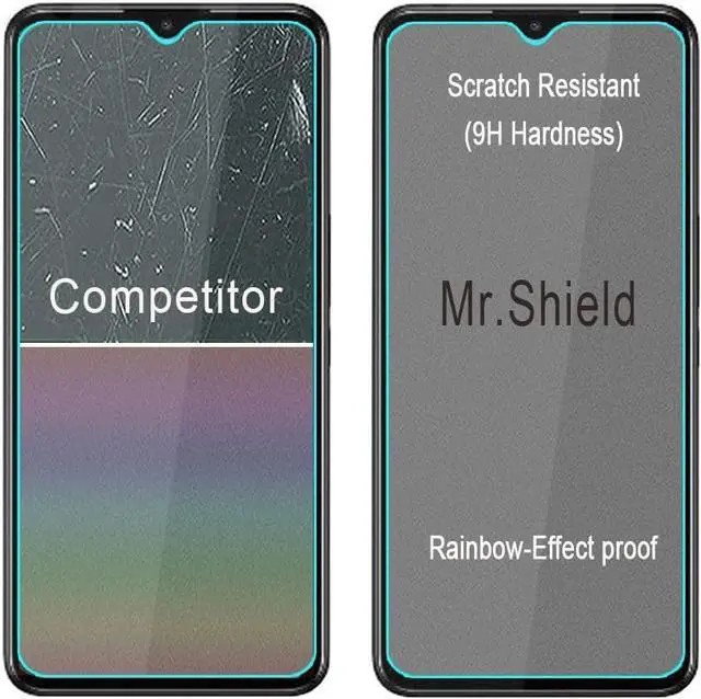 Alt view image 5 of 6 - Mr.Shield [3-Pack] Designed For TCL 30 XE 5G [Tempered Glass] [Japan Glass with 9H Hardness] Screen Protector with Lifetime Replacement, Welcome to consult