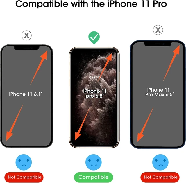 Alt view image 2 of 6 - amFiIm OneTouch for iPhone 11 Pro Screen Protector 5.8 Tempered Glass