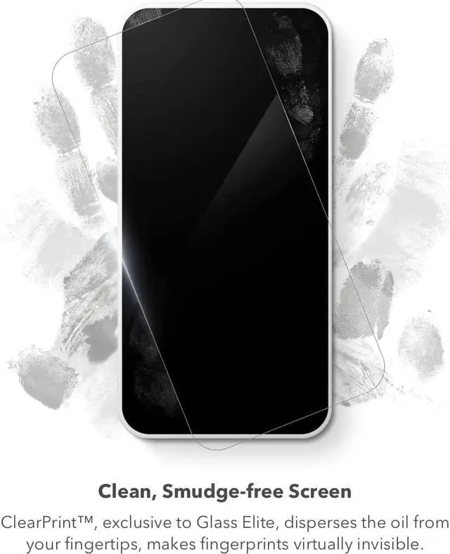 Alt view image 7 of 7 - ZAGG Invisible Shield Glass Elite VisionGuard Screen Protector for Apple iPhone 14 Pro Max - 5X Stronger, Blue-Light Protection, Anti-Fingerprint Technology, Easy to Install