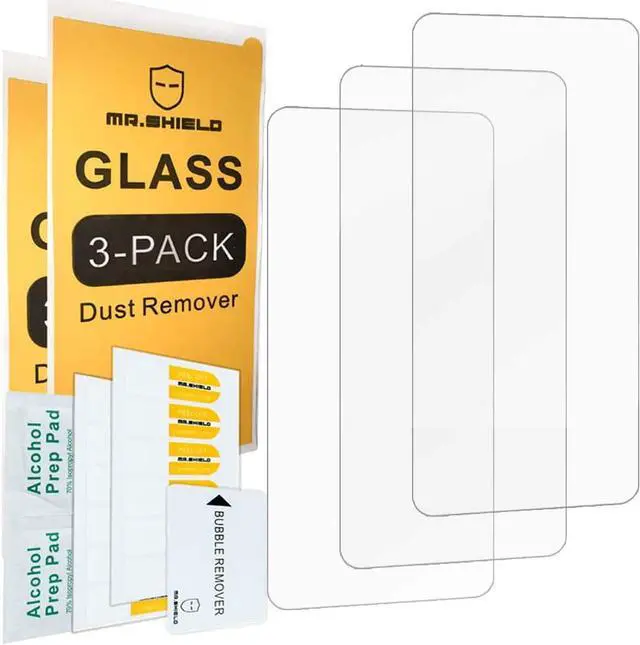 Alt view image 2 of 6 - Mr.Shield [3-Pack] Designed For TCL 10 5G UW [Tempered Glass] Screen Protector [Japan Glass With 9H Hardness] with Lifetime Replacement, Welcome to consult