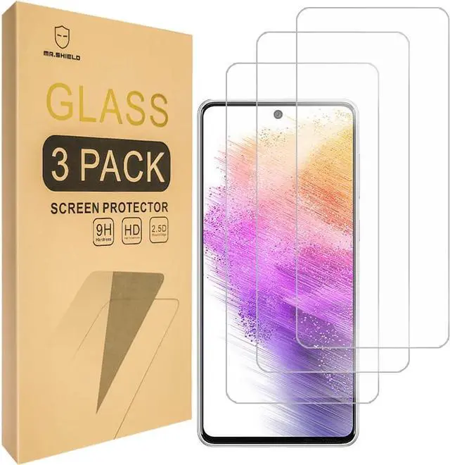 [3-Pack] Designed For Samsung Galaxy A73 5G [Tempered Glass]  [Japan Glass with 9H Hardness] Screen Protector with Lifetime Replacement,