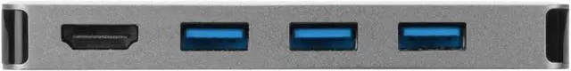Alt view image 3 of 7 - Targus USB-C Single 4K HDMI Video Multi-Port Adapter w/Card Reader, Gray (ACA963CA)