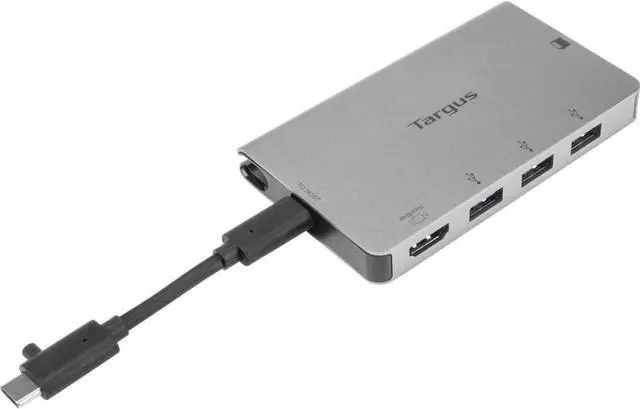 Alt view image 6 of 7 - Targus USB-C Single 4K HDMI Video Multi-Port Adapter w/Card Reader, Gray (ACA963CA)