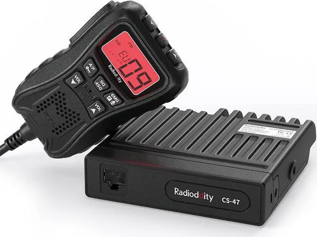Main image of Radioddity CS-47 Small CB Radio, AM/FM, 40-Channel, One Hander Microhone Built-in Speaker Noise Reduction, Large 7-Color Backlit LCD Display, VOX, RF Gain Long-Range for Offroad, Trucker, Backcountry