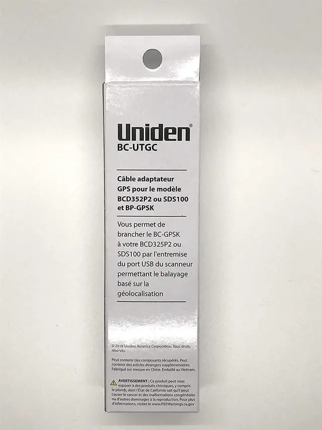 Alt view image 3 of 3 - Uniden BC-UTGC GPS USB Cable for use with BCD325P2 Handheld TrunkTracker V Scanner, SDS100 True I/Q Digital Handheld Scanner and BC-GPSK Serial GPS Receiver