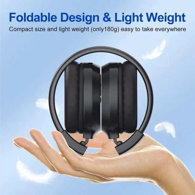Alt view image 2 of 6 - F4 Rechargeable & Portable Personal FM Radio Headphones with Best Reception, FM Headset Radio Receiver for Meeting, Daily Works, Hiking, Jogging
