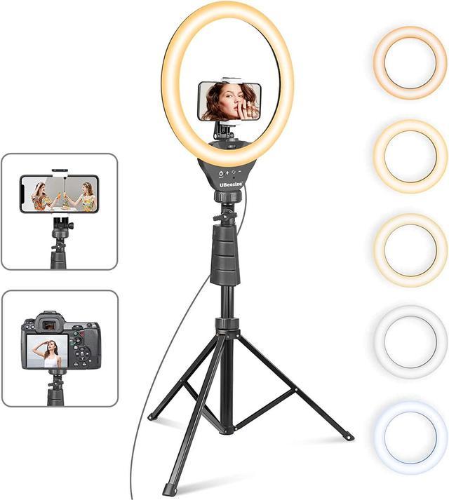 Phone stand for live streaming YouTube TikTok Instagram video recording set  LED selfie ring light fl - Photo accessories for smart devices -  Photopoint.lv