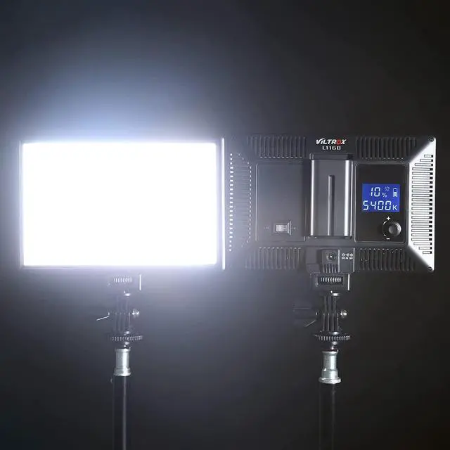 Alt view image 2 of 6 - VILTROX L116T CRI95+ Super Slim Dimmable LED Light Panel,Bi-Color 3300K-5600K LED Video Light with LCD Control/Light Mount (NO Battery/No ac Adapter)