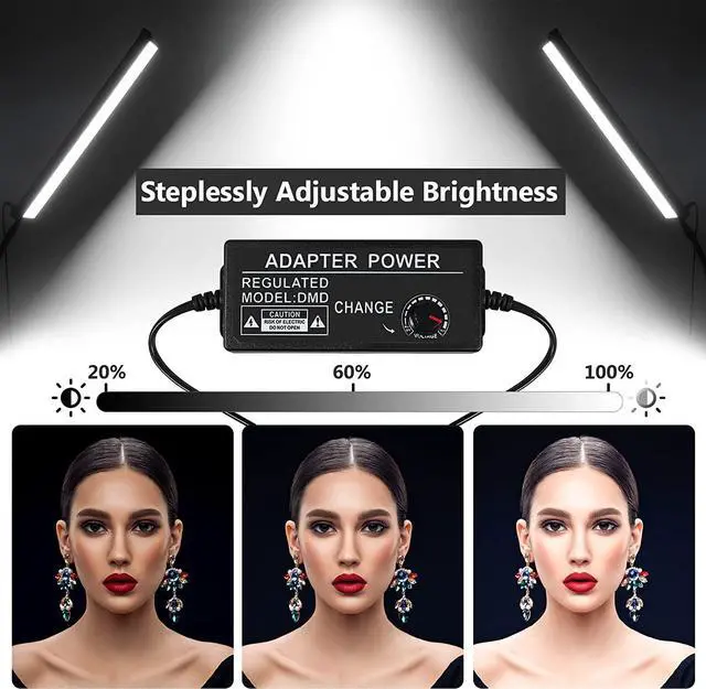 Alt view image 5 of 6 - LED Video Light Stick Wand Kit-Photography Lighting with Adjustable Tripod Stand, 9 Color Filters, Gepege 2 Packs 5600K Dimmable Portable Video Studio Lighting for Live Streaming/Portrait/Vlog