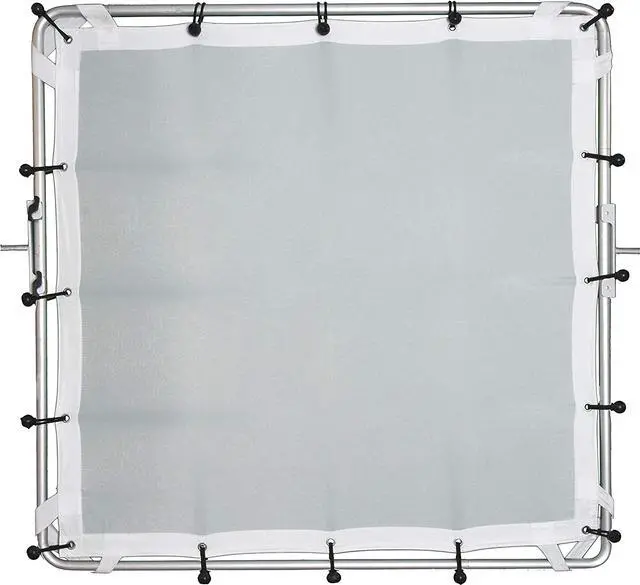 Alt view image 6 of 7 - Glide Gear BFS 100 Butterfly Scrim 4x4, 6x6, 8x8 Diffuser 3 Nylon Silks, Quick-Setup Frame, C-Stand Clamps Included