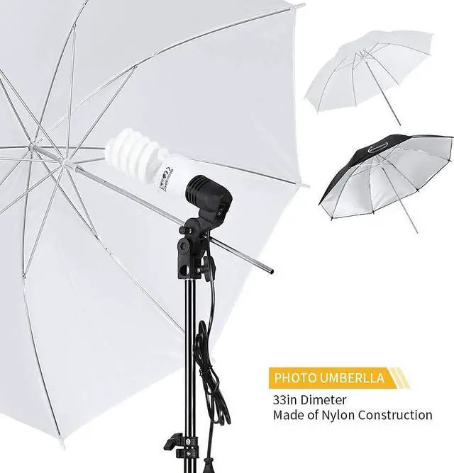 Alt view image 3 of 6 - ShowMaven Photography Lighting, 6.5ft x 10ft Backdrop Stand and Umbrellas Continuous Lighting Kit for Photo Studio Product, Portrait and Video Shoot Photography