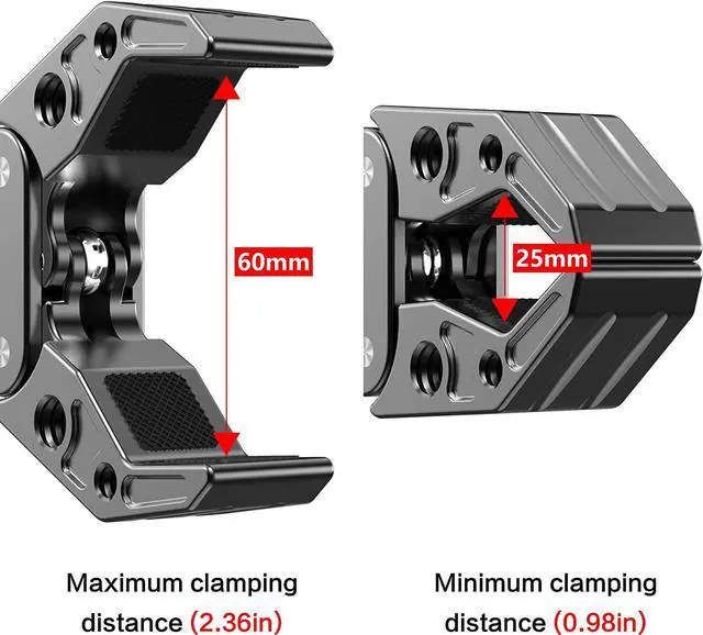 Alt view image 2 of 7 - Super Clamp with 1/4&3/8 Standard Stud for Photo Video Studio