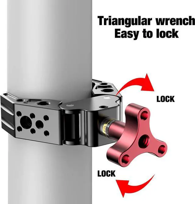 Alt view image 7 of 7 - Super Clamp with 1/4&3/8 Standard Stud for Photo Video Studio