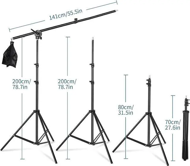 Alt view image 6 of 7 - ShowMaven Softbox Lighting Kit Photography- Professional Continuous Light System Photo Lighting Kit with E27 135W Bulbs 5500K Photo Equipment for Portraits Video Shooting