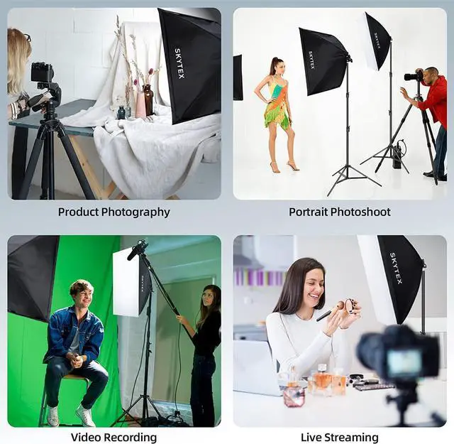 Main image of 2pcs 135W Light Bulb 5500K CFL Daylight Spiral Softbox Lighting Kit Bulb in E27 Socket for Photography Photo