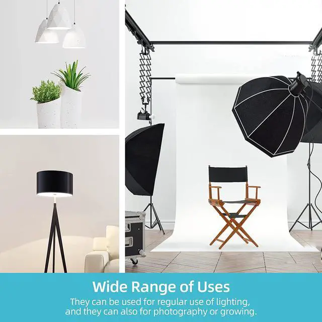 Alt view image 4 of 7 - 2 x 85W Light Bulb 5500K CFL Daylight Spiral Softbox Bulb in E27 Socket for Photography Photo Video Studio Lighting