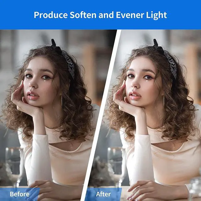 Alt view image 6 of 7 - Selens 41inch/104cm Diameter White Translucent Reflective Lighting Umbrella for Photo Video Studio, Lighting Diffuser