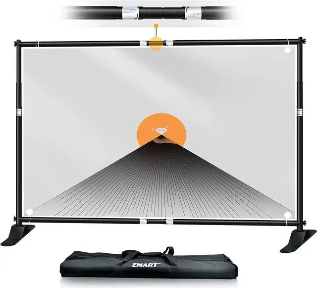 Main image of Emart Banner Stand, 10x8 ft Heavy Duty Adjustable Step and Repeat Backdrop Stand Kit for Photography, Trade Show, Photo Booth