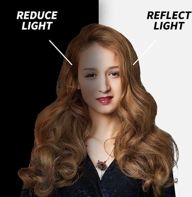 Alt view image 5 of 7 - Photography Foldable Reflector Backdrop, 78.7x78.7inch 2 in 1 Background Cardboard, Double Sided Black/White Light Diffuser Board, BEIYANG