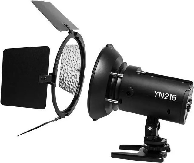 Alt view image 6 of 7 - YONGNUO YN216 LED Video Light with 5600K | YN-216 Adjustable Color Temperature and 4 Color Plates for Canon Nikon DSLR Cameras