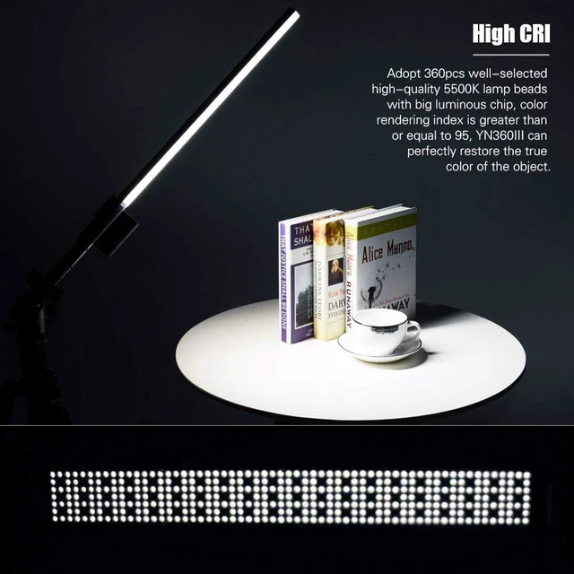 Alt view image 6 of 7 - YONGNUO YN360 III LED Video Light 5600K, Handheld Photography RGB Ice Light