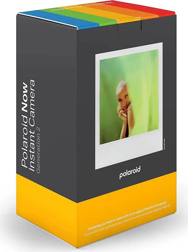 Alt view image 4 of 7 - Polaroid Now 2nd Generation I-Type Instant Camera + Film Bundle - Now Black Camera + 16 Color Photos (6248)