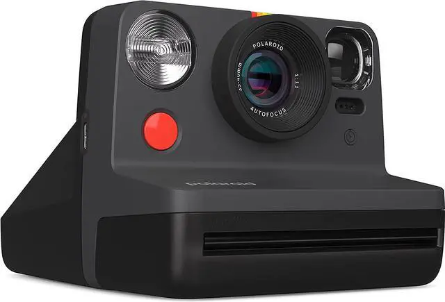 Alt view image 5 of 7 - Polaroid Now 2nd Generation I-Type Instant Camera + Film Bundle - Now Black Camera + 16 Color Photos (6248)