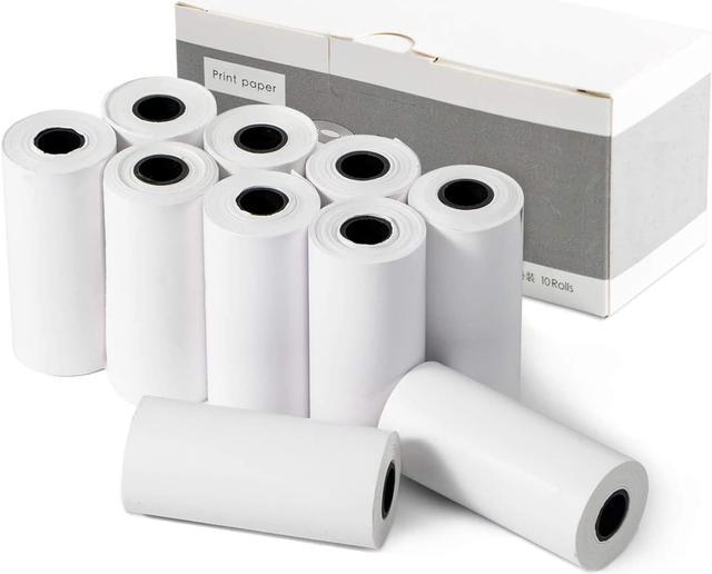  VTech KidiZoom PrintCam Paper Refill 10-Pack, White With 8  Regular Paper Rolls, 2 Adhesive Sticker Paper Rolls, Quick Start Guide :  Toys & Games