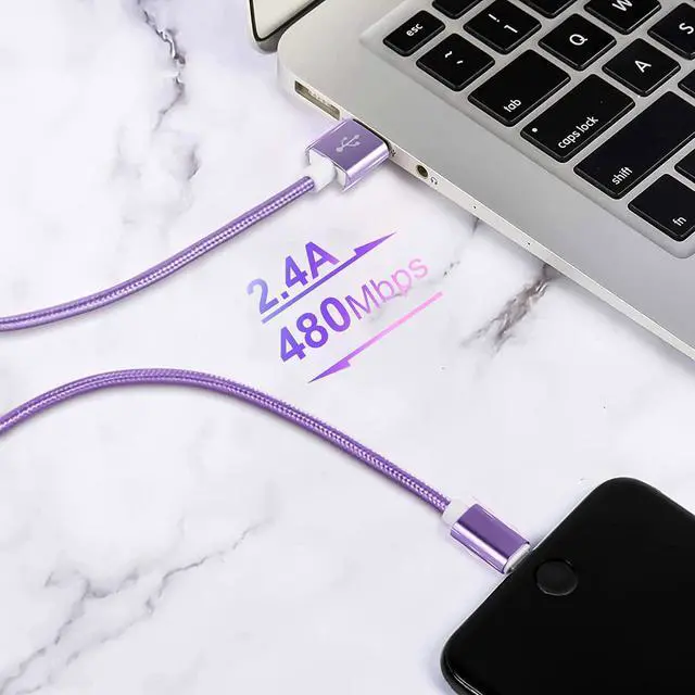 Alt view image 4 of 7 - iPhone Charger [ MFi Certified] 5 Pack iPhone Lightning Cables Phone Chargers iPhone Compatible with iPhone14 13 12 11 XS MAX XR 8 7 6s