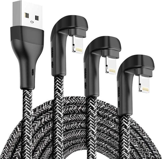  3 Pack Apple MFi Certified iPhone Charger Cable, Apple  Lightning to USB Cable Cord, 2.4A Fast Charging Apple Phone Long Chargers  for iPhone 12/11/11Pro/11Max/ X/XS/XR/XS Max/8/7/6/5S/SE (1ft, White) :  Cell Phones