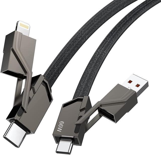 USB-C to Lightning Cable - Flat 6ft BLACK