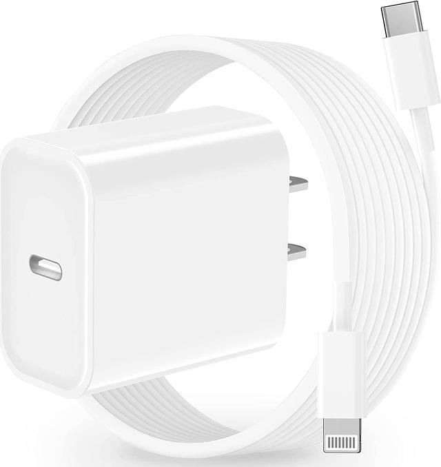 Apple MFi Certified] iPhone Fast Charger, esbeecables 20W PD USB-C Rapid  Power Wall Charger Plug