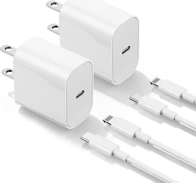Main image of iPhone Charger Fast Charging 6ft CordApple MFi Certified USB C to Lightning Cable with 20W Fast Charger Block for iPhone 14 Pro Max/13 Plus/12 Mini/11/iPad Pro/Air(2-Pack)