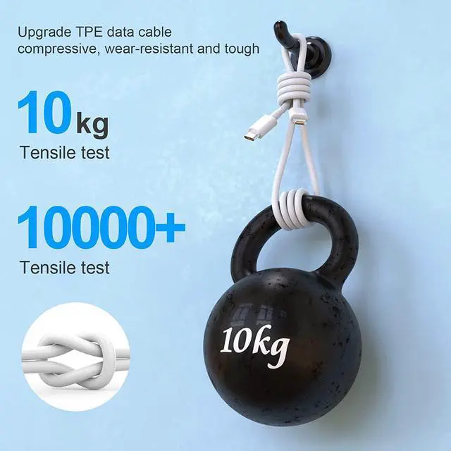 Alt view image 6 of 7 - 3Pack iPhone Charger [MFi Certified], iGENJUN 20W PD USB C Wall Charger Block with 6FT Type C to Lightning Cable Fast Charging Adapter Compatible with iPhone 14/14 Pro Max/13/XS/XR/X-White