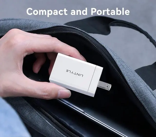 Alt view image 4 of 7 - 65W GaN USB C Charger 3-Port Fast Charger Block Mini USB C USB A Charger Foldable Type-C Wall Charger 65W Multiport Power Adapter for iPhone iPad Pro Samsung S22 S21 MacBook Pro Air HP Laptop