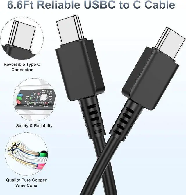 Alt view image 4 of 7 - Super Fast Charger Type C, 2Pack 25W USB C Wall Charging Block Adapter and 6ft Android Phone Charger Cable for Samsung Galaxy S23 Ultra/S23/S23+/S22/S22 Ultra/S22+/S22 Plus/S21/Note 20 Ultra/Note10+