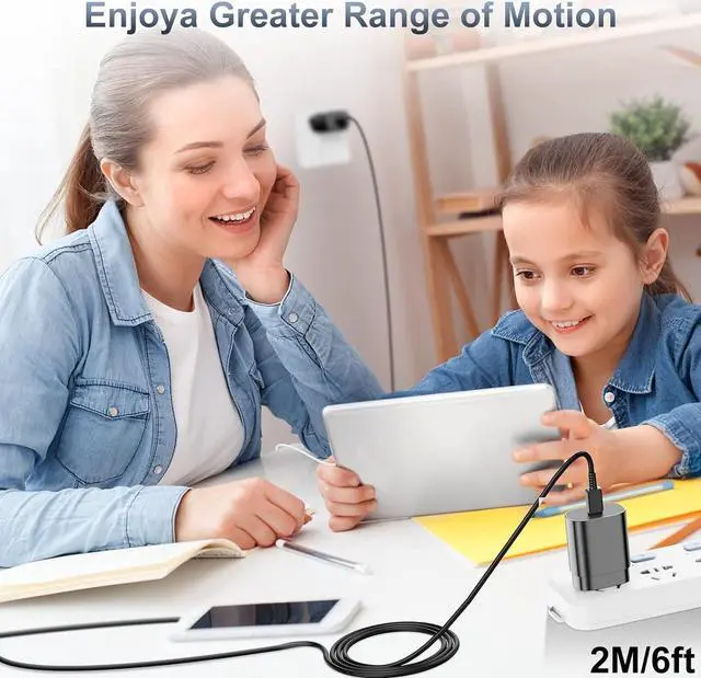 Alt view image 6 of 7 - Super Fast Charger Type C, 2Pack 25W USB C Wall Charging Block Adapter and 6ft Android Phone Charger Cable for Samsung Galaxy S23 Ultra/S23/S23+/S22/S22 Ultra/S22+/S22 Plus/S21/Note 20 Ultra/Note10+