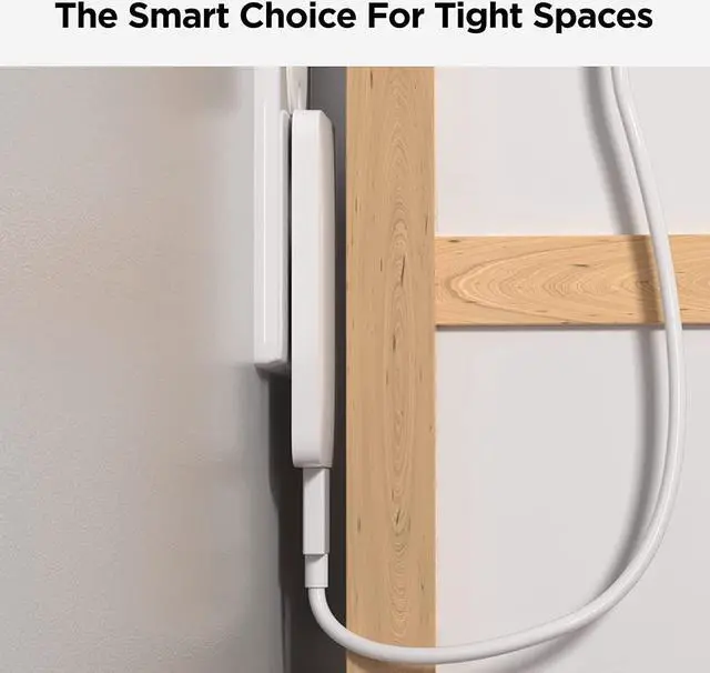 Alt view image 4 of 7 - Galvanox Dual USB-C Flat Wall Charger - Fast Charging Ultra Slim Outlet Plug, Multi Port Type C for iPhone 13, 14, 15 iPhone 16 Pro Max and Samsung Galaxy Phones (20W)